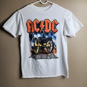 AC/DC For Those About To Rock Boys |L| White SS Graphic Tee